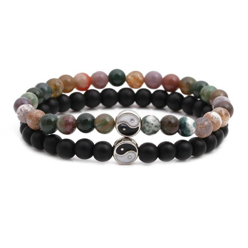 yin yang bracelet natural