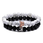 Yin Yang Men's Beaded Crown Bracelets - Vignette | Yin Yang Paradise