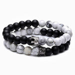 Yin Yang Men's Beaded Crown Bracelets - Vignette | Yin Yang Paradise