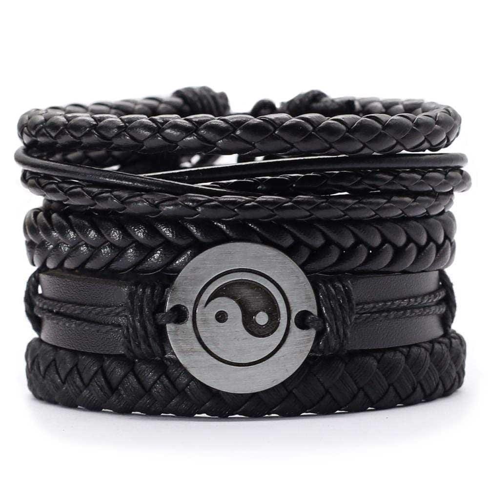 Leather Bracelet Set