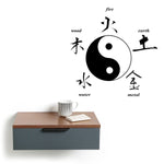 5 Elements Yin Yang Wall Art - Vignette | Yin Yang Paradise