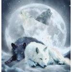 5d Diamond Painting Yin Yang Wolf - Vignette | Yin Yang Paradise
