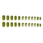 Green Yin Yang Nails (24 Pieces) - Vignette | Yin Yang Paradise