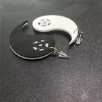 Black and White Drop Earrings - Vignette | Yin Yang Paradise