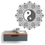 Black and White Mandala Wall Art - Vignette | Yin Yang Paradise