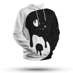 Black and White Space Hoodie - Vignette | Yin Yang Paradise