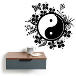 Black Butterfly Yin Yang Wall Art - Vignette | Yin Yang Paradise