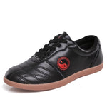Black Leather Tai Chi Shoes - Vignette | Yin Yang Paradise
