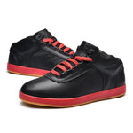 Black Leather Winter Yin Yang Shoes - Vignette | Yin Yang Paradise