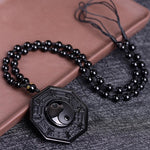 Black Obsidian Yin Yang Necklace - Vignette | Yin Yang Paradise