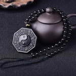 Black Obsidian Yin Yang Necklace - Vignette | Yin Yang Paradise
