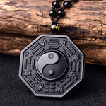 Black Obsidian Yin Yang Necklace - Vignette | Yin Yang Paradise