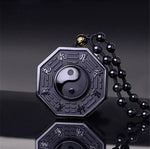 Black Obsidian Yin Yang Necklace - Vignette | Yin Yang Paradise