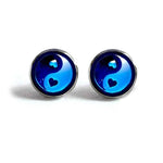 Yin Yang Blue Heart Stud Earrings - Vignette | Yin Yang Paradise