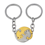 Cat Yin Yang Keychain - Vignette | Yin Yang Paradise