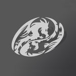 Chinese Yin Yang Dragon Sticker - Vignette | Yin Yang Paradise