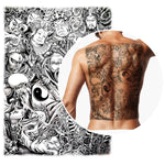 Chinese Symbols Temporary Tattoo - Vignette | Yin Yang Paradise