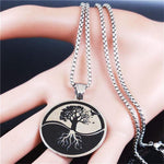 Circle of Life Tree Yin Yang Necklace - Vignette | Yin Yang Paradise