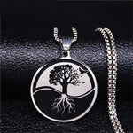 Circle of Life Tree Yin Yang Necklace - Vignette | Yin Yang Paradise
