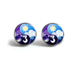 Yin Yang Cloud Stud Earrings - Vignette | Yin Yang Paradise