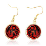 Yin Yang Dragon and Phoenix Earrings - Vignette | Yin Yang Paradise