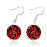 Yin Yang Dragon and Phoenix Earrings - Vignette | Yin Yang Paradise