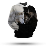 Dual Wolf Hoodie - Vignette | Yin Yang Paradise