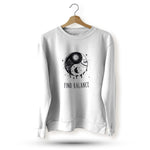 Find Balance Sweatshirt - Vignette | Yin Yang Paradise