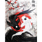Yin Yang Koi Fish Diamond Painting - Vignette | Yin Yang Paradise