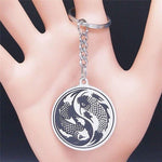 Yin Yang Koi Fish Keychain - Vignette | Yin Yang Paradise