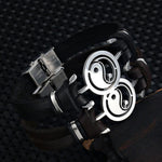 Leather Spiritual Bracelet - Vignette | Yin Yang Paradise