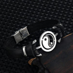 Leather Spiritual Bracelet - Vignette | Yin Yang Paradise