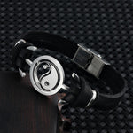 Leather Spiritual Bracelet - Vignette | Yin Yang Paradise