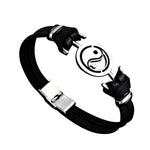 Leather Spiritual Bracelet - Vignette | Yin Yang Paradise
