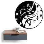 Leaves and Branches Yin Yang Wall Art - Vignette | Yin Yang Paradise