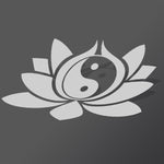 Yin Yang Lotus Car Sticker - Vignette | Yin Yang Paradise