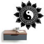 Lotus Mandala Yin Yang Wall Art - Vignette | Yin Yang Paradise