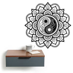 Mandala Flower Yin Yang Wall Sticker - Vignette | Yin Yang Paradise