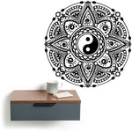Mandala Yin Yang Wall Art Design - Vignette | Yin Yang Paradise