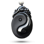 Obsidian Necklace Yin Yang - Vignette | Yin Yang Paradise
