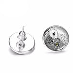 Yin Yang Owl Stud Earrings - Vignette | Yin Yang Paradise
