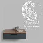 Peace and Namaste Wall Art - Vignette | Yin Yang Paradise