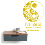 Peace and Namaste Wall Art - Vignette | Yin Yang Paradise