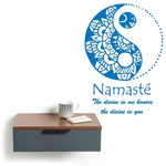 Peace and Namaste Wall Art - Vignette | Yin Yang Paradise