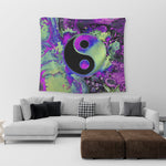 Psychedelic Yin Yang Wall Tapestry - Vignette | Yin Yang Paradise