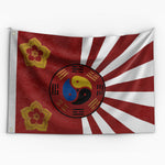 Red Blue Yin Yang Flag - Vignette | Yin Yang Paradise