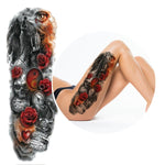 Red Rose Temporary Tattoo - Vignette | Yin Yang Paradise