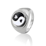 Small Gold Heart Yin Yang Ring - Vignette | Yin Yang Paradise