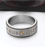 Spinning Buddhist Mantra Ring - Vignette | Yin Yang Paradise