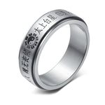 Spinning Buddhist Mantra Ring - Vignette | Yin Yang Paradise